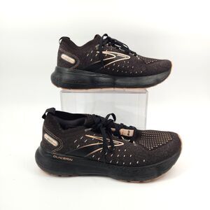 Brooks Glycerin Black with Rose Gold Accent Women's Running Shoes